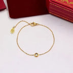 Bracelet cœur sur maille trombone allongée — vue 3