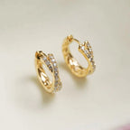 Boucles d'oreilles géométriques en argent massif 925