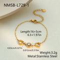 Bracelet cœur doré sur chaîne fine — vue 7