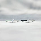Bague cœur serti de pierres, argent 925 — vue 4