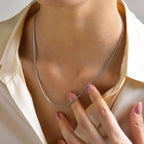 Collier chaîne seule, acier inoxydable — vue 4