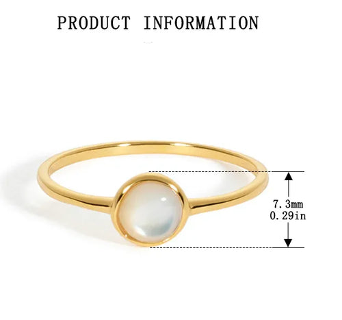 Bague à opale sur monture géométrique — vue 2
