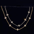 Bracelet cœur porte-bonheur, chaîne dorée — vue 7