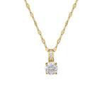 Collier à lèvres serties à griffes, chaîne fine — vue 3