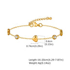 Bracelet cœur et nœud papillon, chaîne dorée — vue 11