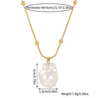 Collier queue de sirène et perle, chaîne fine — vue 4