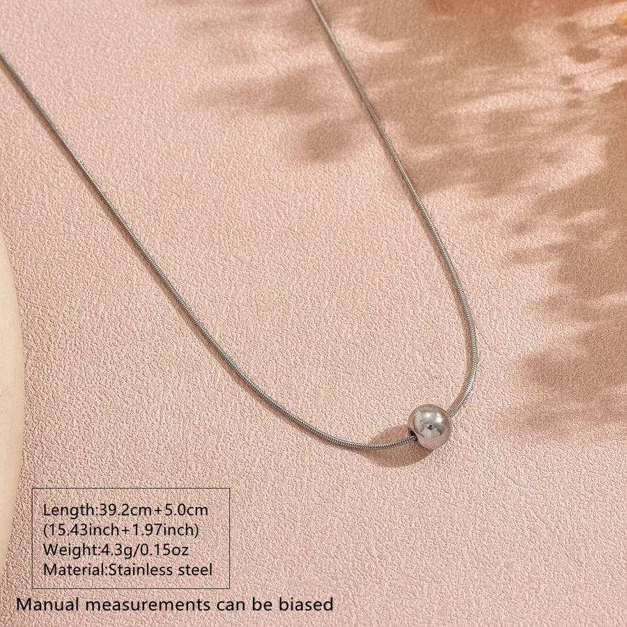 Collier de perles rondes à fermoir argenté — vue 10