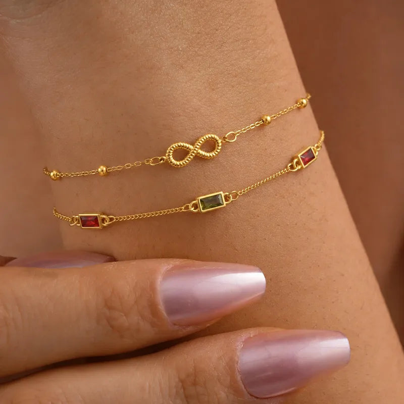 Bracelet aux maillons irréguliers réglable — vue 5