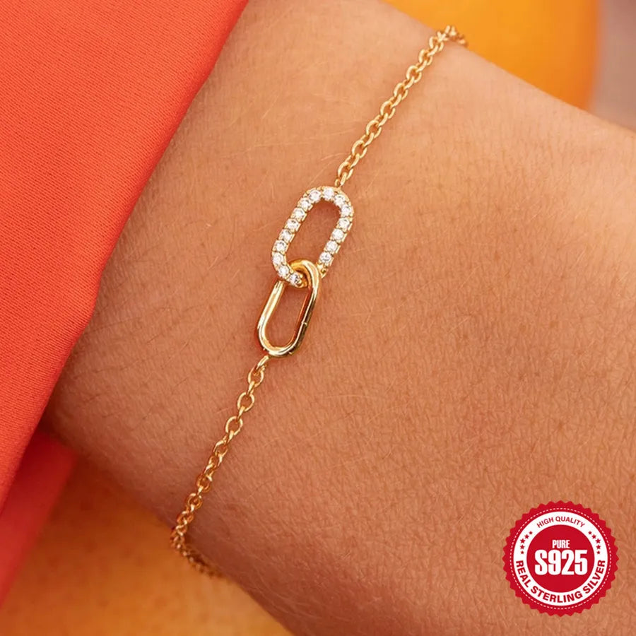 Collier de clavicule serti, argent 925 — vue 4