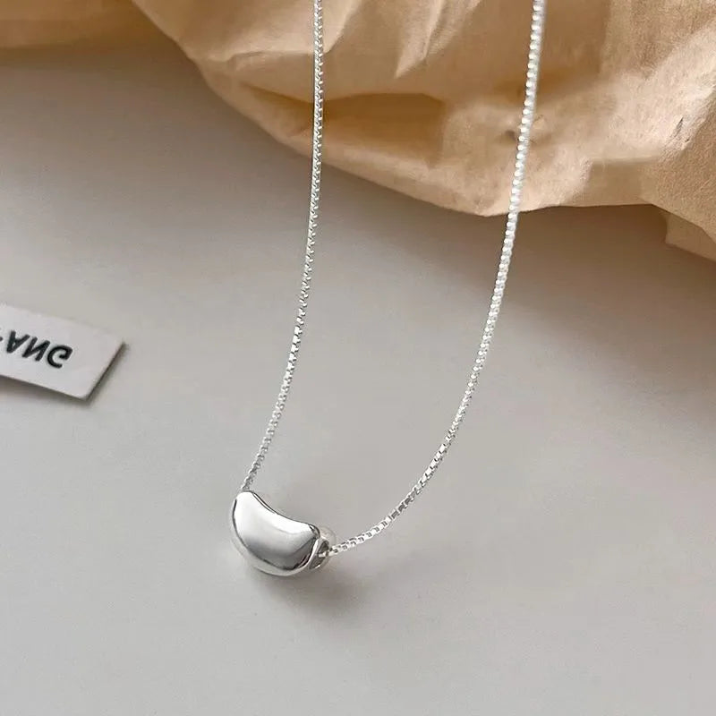 Collier graine porte-bonheur, argent 925 — vue 4