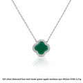 Collier cœur d'agate naturelle, argent 925 — vue 6