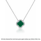 Collier cœur d'agate naturelle, argent 925 — vue 6