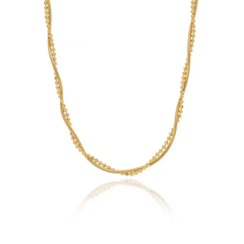 Collier pendentif serpent sur maille serpent — vue 3