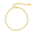 Bracelet à motif géométrique en cuivre doré — vue 10