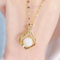 Collier à perle unique sur chaîne fine, unisexe — vue 4
