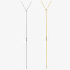 Collier à pendentif géométrique minimaliste argenté