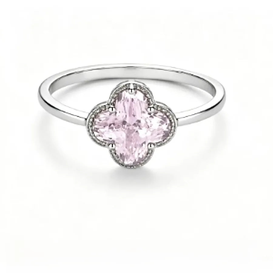 Bague cœur serti, argent massif 925 doré — vue 9