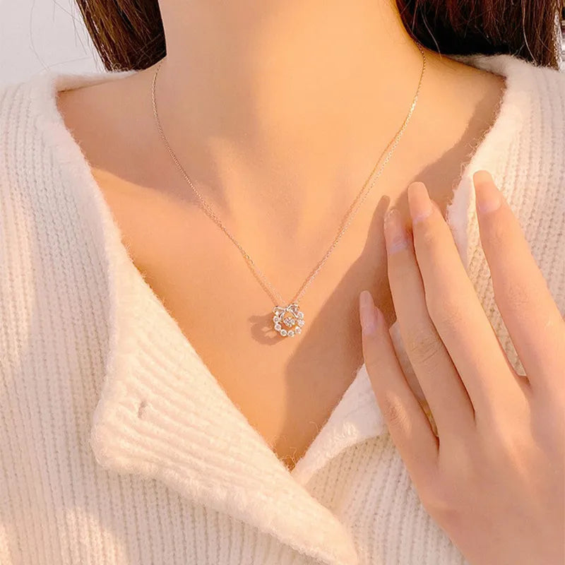 Collier nœud sur chaîne en acier titane — vue 2
