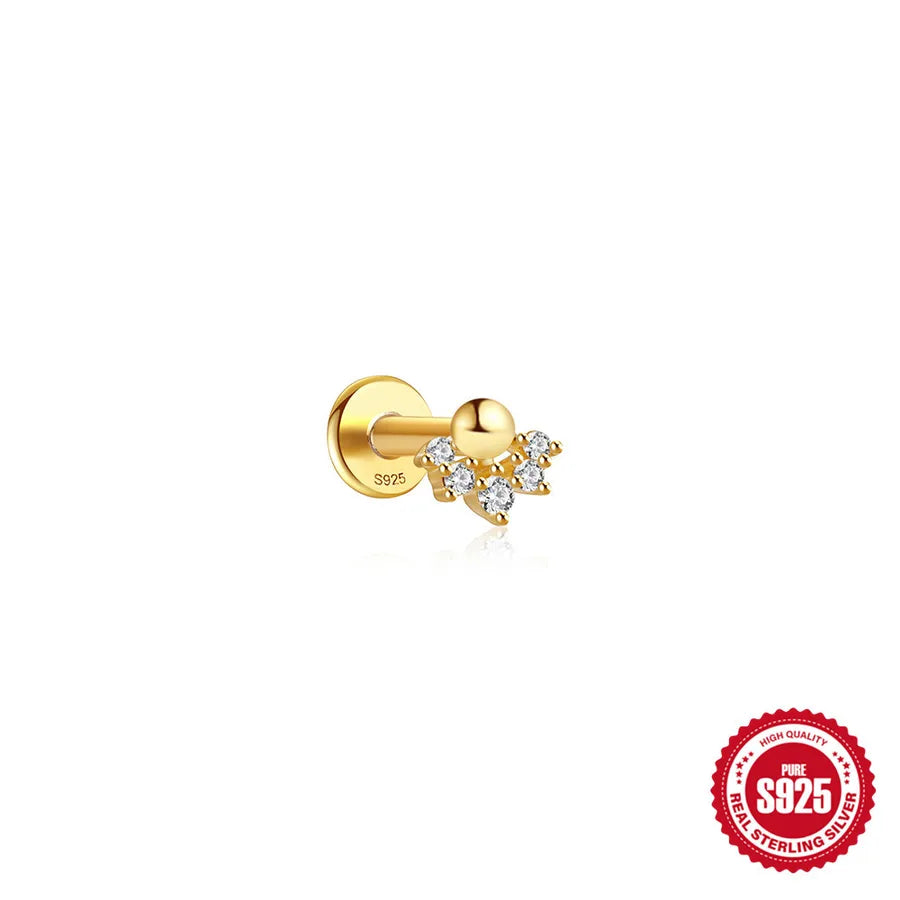 Bijou de cartilage motif nœud, argent 925 — vue 11