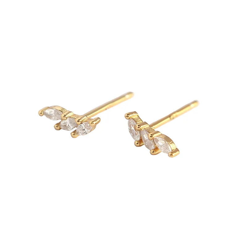 Boucles d'oreilles aux formes géométriques, argent 925