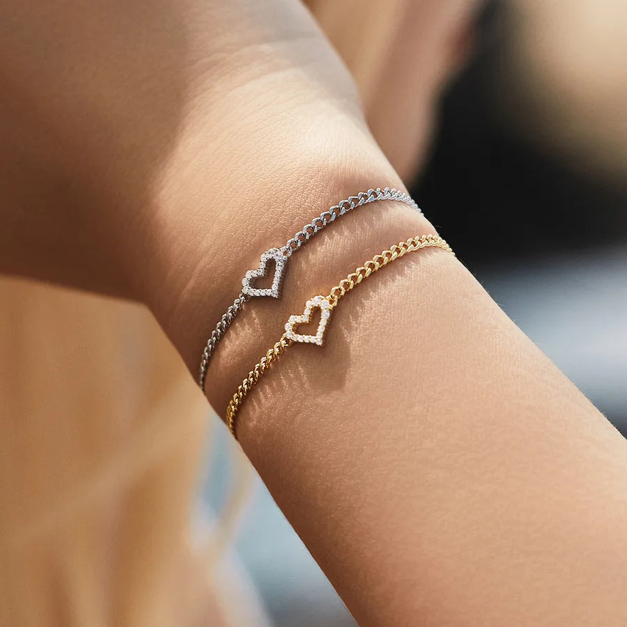 Bracelet tennis à moissanites serties, argent 925 — vue 2