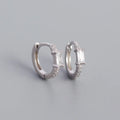 Boucles d'oreilles à zircon rectangle — vue 6