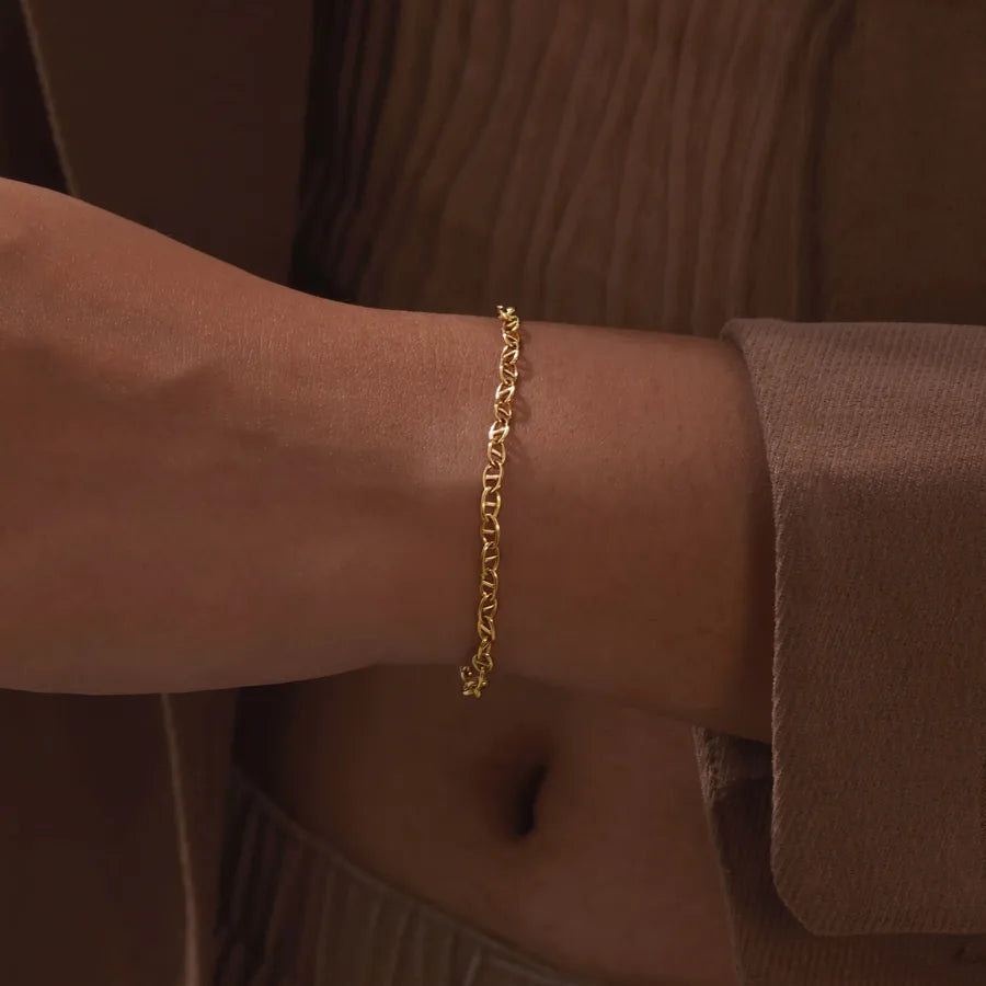 Bracelet à volumes géométriques alternés — vue 5