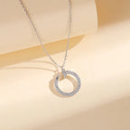 Collier à pendentif en U serti, argent 925 — vue 3