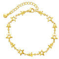 Bracelet étoile en laiton doré — vue 6