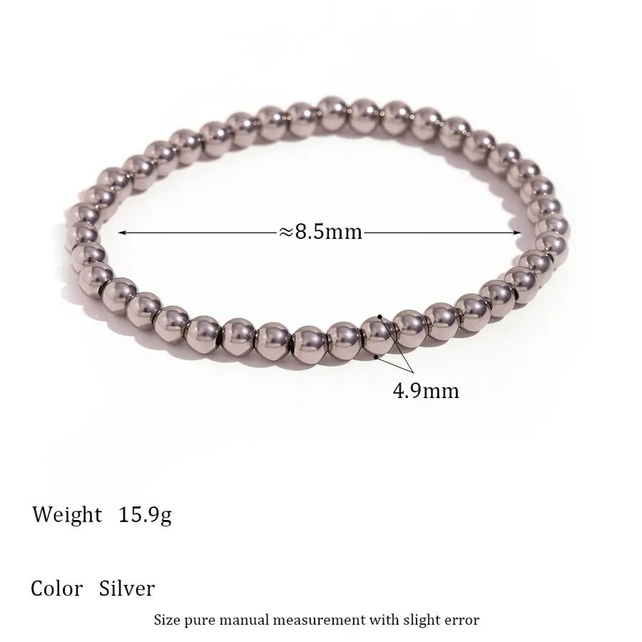 Bracelet de perles monté sur élastique — vue 8