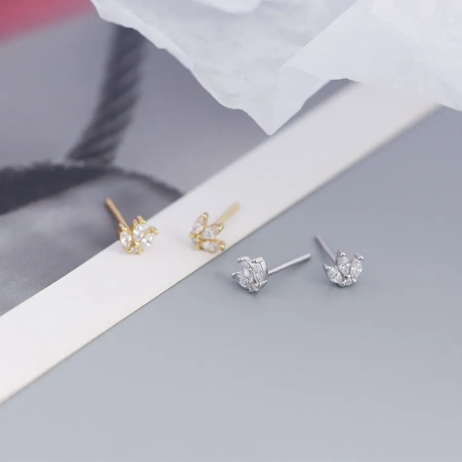 Puces d'oreilles petite couronne, argent 925 — vue 4