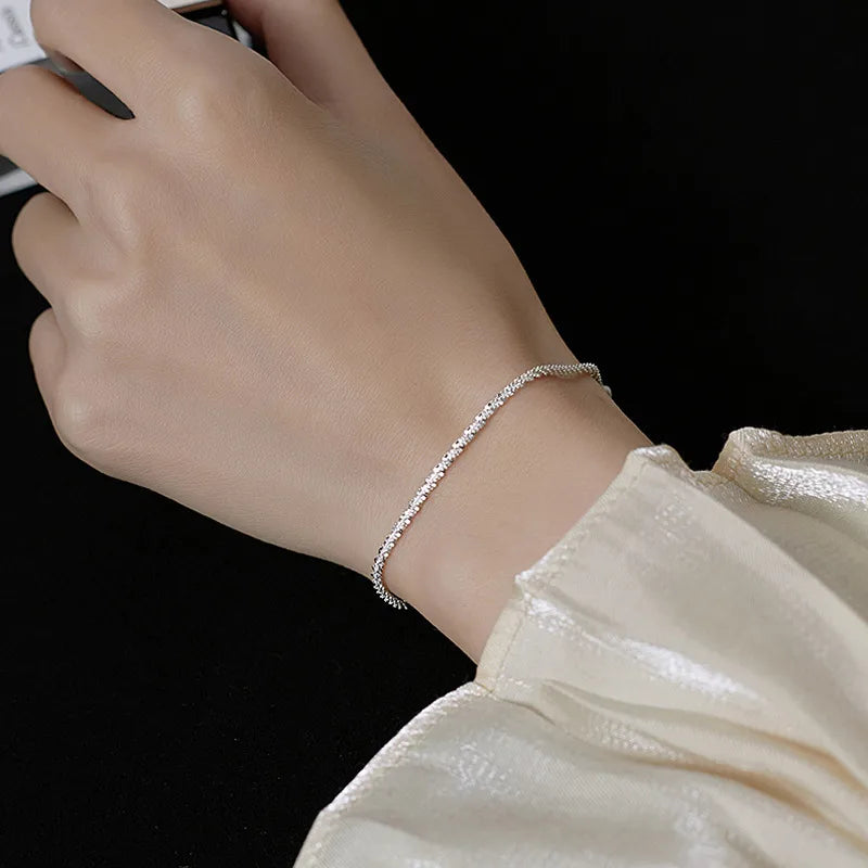 Bracelet uni en acier titane — vue 2